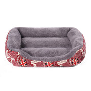 Cuccia per cani con bandiera nazionale Four Seasons, calda e autentica, cuccia per animali domestici, dimensioni: M, 54×42×12 cm, Size: M, 54×42×12cm
