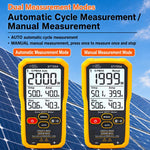 SMART SENSOR ST705A Tester per pannelli solari da 2000 W, misuratore MPPT fotovoltaico multimetro, ST705A