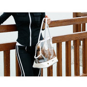 DODOPET Borsa a tracolla per borsa per animali domestici trasparente per cani e gatti, portatile all'aperto, dimensioni: 36 x 20 x 30 cm, Size: 36 x 20 x 30cm