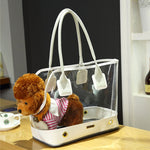 DODOPET Borsa a tracolla trasparente per animali 36x20x30 cm