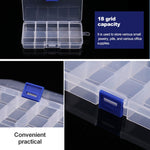 Organizzatore di scatole di plastica con griglia rimovibile da 10 pezzi per gioielli, orecchini, ganci da pesca, piccoli accessori, dimensioni: piccolo, 10 slot, 10 Slots (Pink+Blue), 10 Slots (Orange + blue), 10 Slots (Purple+Blue)                    ...