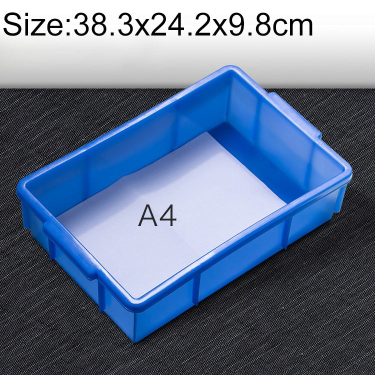 Scatola in materiale spesso e multifunzionale Cassetta portautensili in plastica piatta nuova di zecca, dimensioni: 38,3 cm x 24,2 cm x 9,8 cm, 38.3cm x 24.2cm x 9.8cm