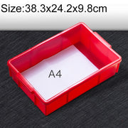 Scatola in materiale spesso e multifunzionale Cassetta portautensili in plastica piatta nuova di zecca, dimensioni: 38,3 cm x 24,2 cm x 9,8 cm, 38.3cm x 24.2cm x 9.8cm