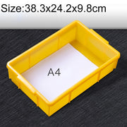Scatola in materiale spesso e multifunzionale Cassetta portautensili in plastica piatta nuova di zecca, dimensioni: 38,3 cm x 24,2 cm x 9,8 cm, 38.3cm x 24.2cm x 9.8cm