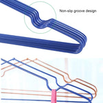 Stendibiancheria antiscivolo senza tracce con rivestimento in PVC in acciaio inossidabile per uso domestico da 10 pezzi