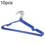 Stendibiancheria antiscivolo senza tracce con rivestimento in PVC in acciaio inossidabile per uso domestico da 10 pezzi