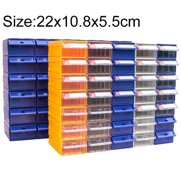 2 pezzi in plastica combinata ispessita tipo cassetto dell'armadio scatola dei componenti scatola del materiale dei blocchi di costruzione scatola dell'hardware, consegna colore casuale, dimensioni: 22 cm x 10,8 cm x 5,5 cm, Size: 22cm x 10.8cm x 5.5cm