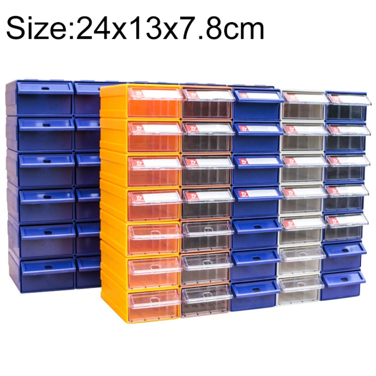 Parti in plastica combinate ispessite Tipo di cassetto dell'armadio Scatola dei componenti Scatola del materiale dei blocchi di costruzione Scatola dell'hardware, Consegna colore casuale, Dimensioni: 24 cm x 13 cm x 7,8 cm, Size: 24cm x 13cm x 7.8cm
