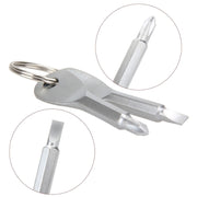 Set di cacciaviti a croce portatili 2 in 1 da esterno con portachiavi, 2 in 1 (Black), 2 in 1 (Silver)