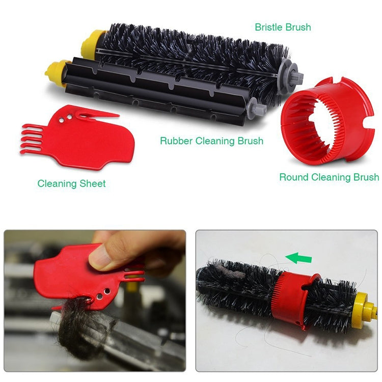 Robot Sweeping Accessories Roller Brush Side Brush Haipa Filter Accessory Set for iRobot 500 Series