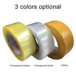 12 adesivi in rotolo di nastro adesivo sigillante per pacchi, larghezza 45 mm, spessore 15 mm, 45mm Width 15mm Thickness (Clear White), 45mm Width 15mm Thickness  (Transparent Yellow), 45mm Width 15mm Thickness (Yellow)