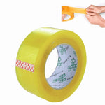 12 adesivi in rotolo di nastro adesivo sigillante per pacchi, larghezza 45 mm, spessore 15 mm, 45mm Width 15mm Thickness (Clear White), 45mm Width 15mm Thickness  (Transparent Yellow), 45mm Width 15mm Thickness (Yellow)