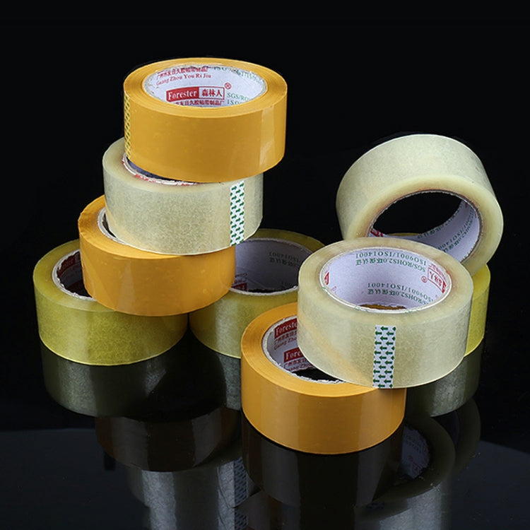 8 adesivi in rotolo di nastro adesivo sigillante per pacchi, larghezza 45 mm, spessore 25 mm, 45mm Width 25mm Thickness (Clear White), 45mm Width 25mm Thickness  (Transparent Yellow), 45mm Width 25mm Thickness (Yellow)