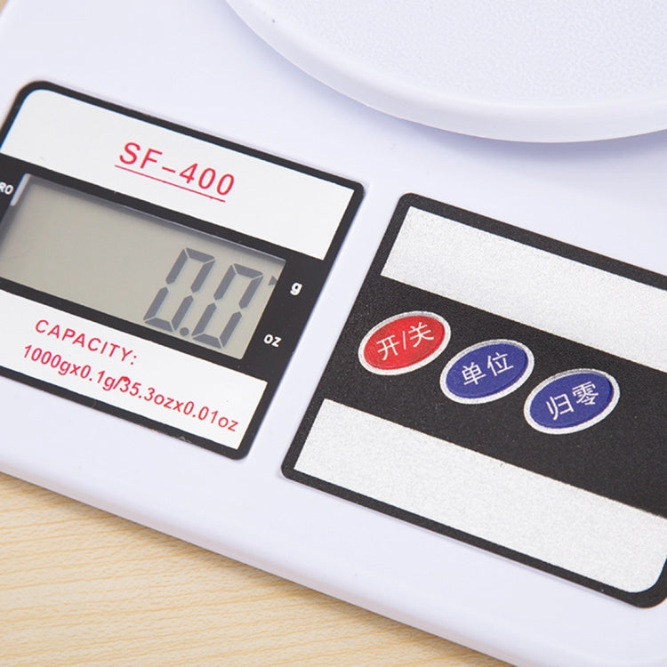 Bilancia da cucina portatile elettronica digitale ad alta precisione da 1 g, peso massimo 1 kg, 1kg / 1g