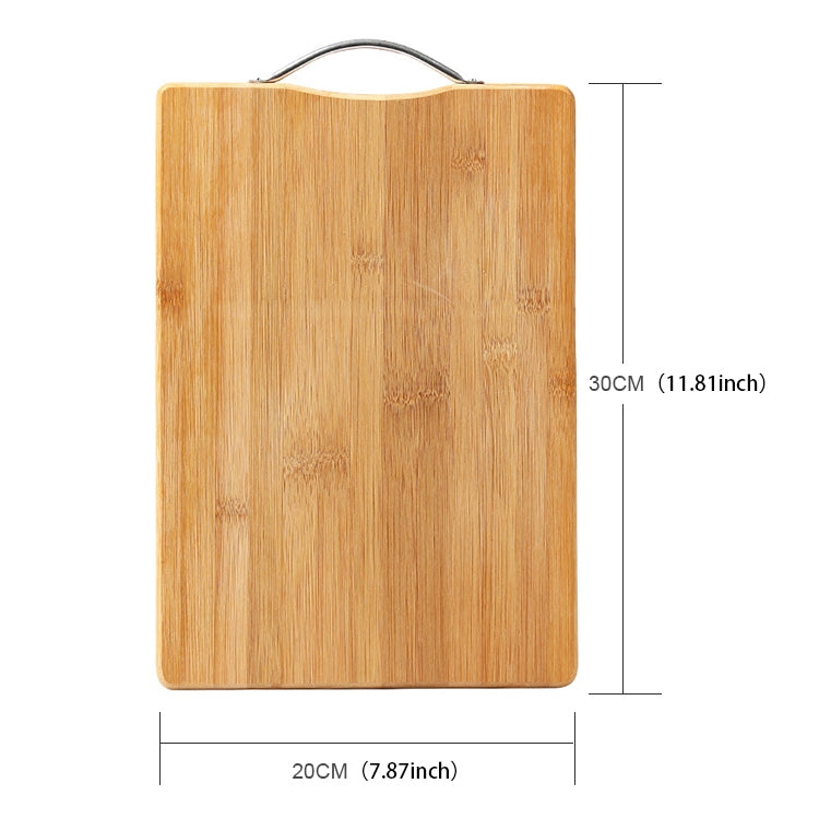 Tagliere da cucina rettangolare in bambù per ispessimento, dimensioni: 30 cm x 20 cm, Size: 30cm x 20cm