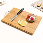 Tagliere da cucina rettangolare in bambù per ispessimento, dimensioni: 30 cm x 20 cm, Size: 30cm x 20cm