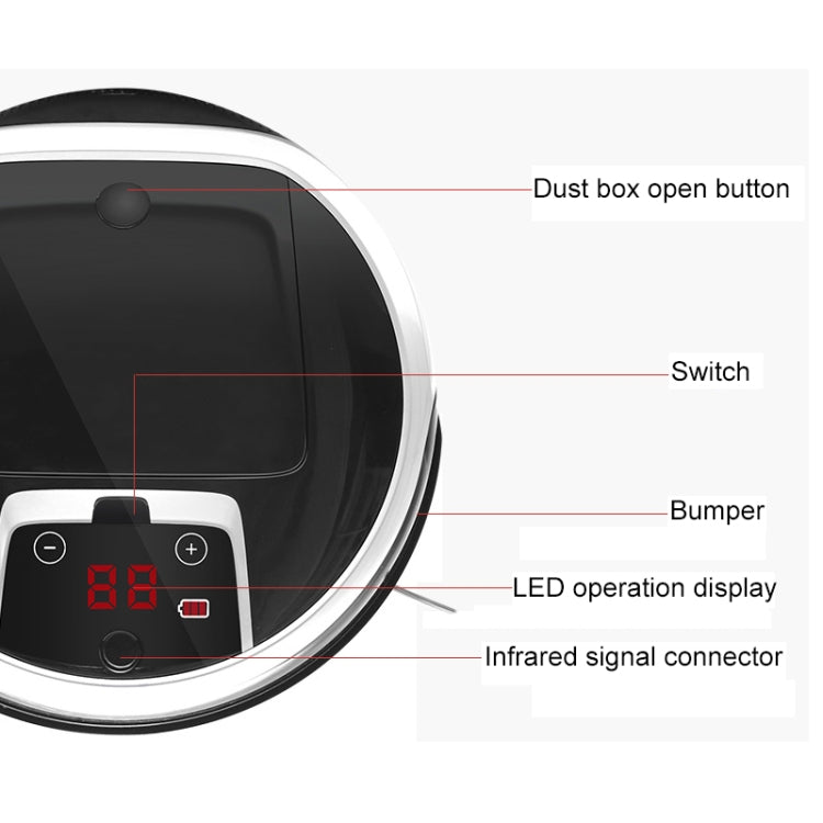 FD-3RSW(IIB)CS 1000Pa Smart Home Vacuum Cleaner Robot with Large Suction, FD-3RSW(IIB)CS