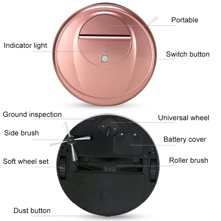 FD-RSW(D) Robot pulitore per spazzatrici domestiche intelligenti, FD-RSW(D) Grey, FD-RSW(D) Red, FD-RSW(D) Rose Gold