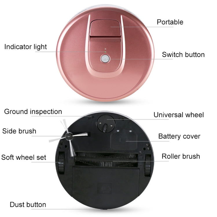 FD-RSW(E) Robot pulitore per spazzatrici domestiche intelligenti, FD-RSW(E) Grey, FD-RSW(E) Red, FD-RSW(E) Rose Gold