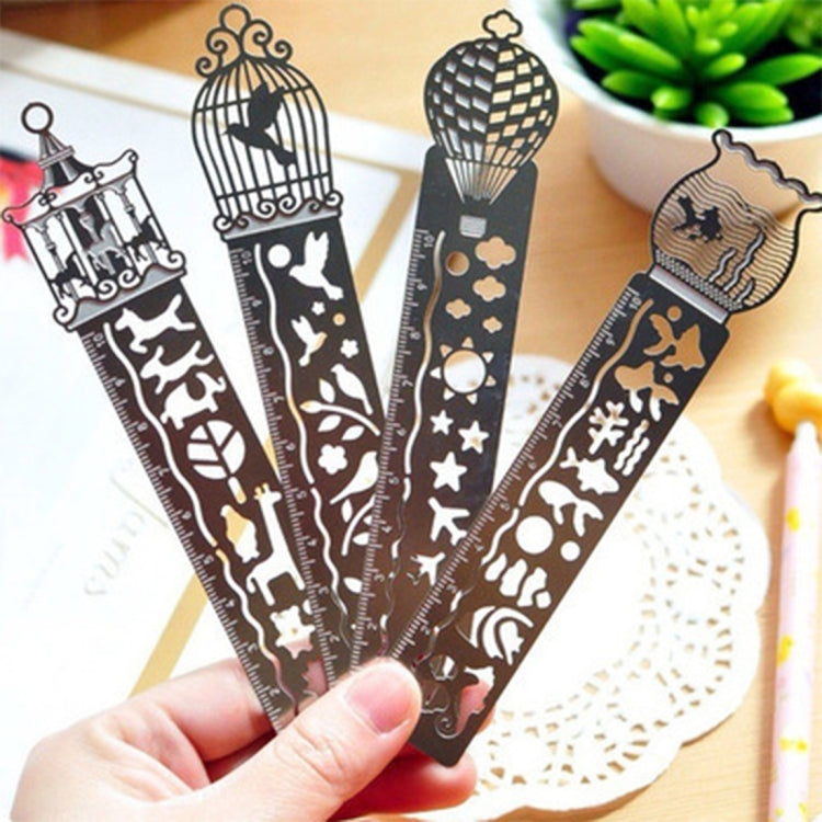 5 pezzi segnalibro delicato con motivo scavato segnalibro in metallo ultrasottile righello segnalibri alla moda per forniture per ufficio scolastico, consegna con modello casuale, Bookmark 6