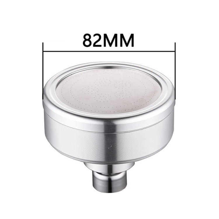 Soffione doccia con getto superiore pressurizzato rotondo in alluminio placcato rimovibile e lavabile, dimensioni: 82 mm, Pattern A