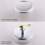 Soffione doccia con getto superiore pressurizzato rotondo in alluminio placcato rimovibile e lavabile, dimensioni: 82 mm, Pattern A