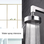 Soffione doccia con getto superiore pressurizzato rotondo in alluminio placcato rimovibile e lavabile, dimensioni: 82 mm, Pattern A