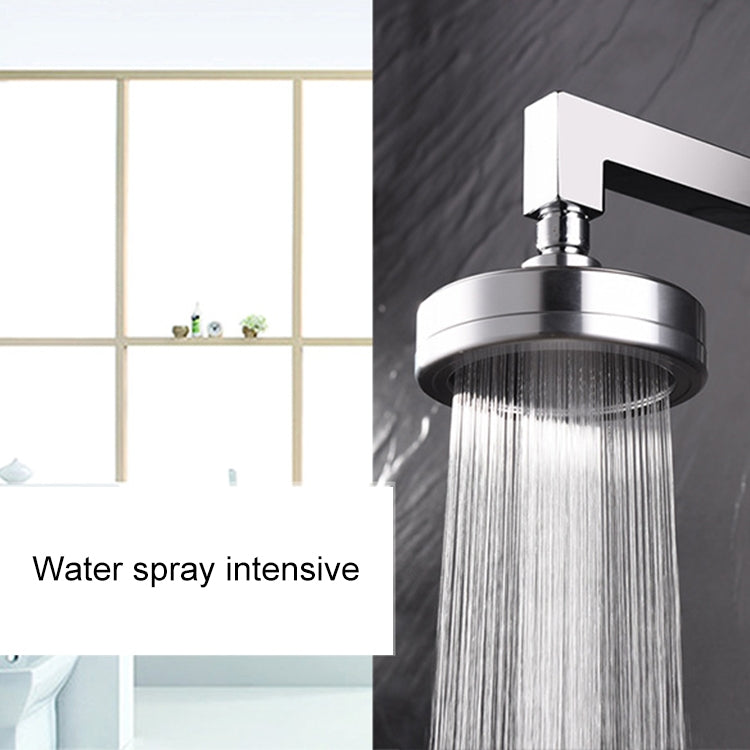 Soffione doccia con getto superiore pressurizzato rotondo in alluminio placcato rimovibile e lavabile, dimensioni: 82 mm, Pattern A