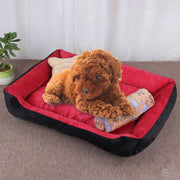 Coperta grande con motivo ossa per cani e gatti 80x60x15 cm