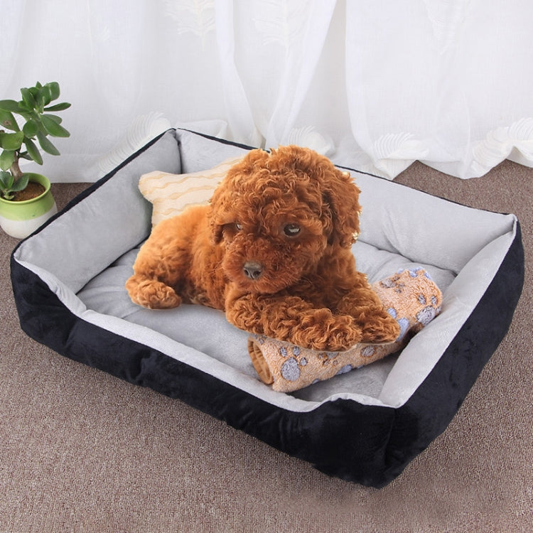 Coperta morbida per cani e gatti con motivo ossa S 60x45x15 cm