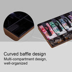 Resistente registratore di monete in ABS a quattro telai con inserto per vassoio per cassiere, cassetto per registratore di cassa, vassoio per classificare l'organizzatore, Four-frame (Black), Four-frame (Pink), Four-frame (White)