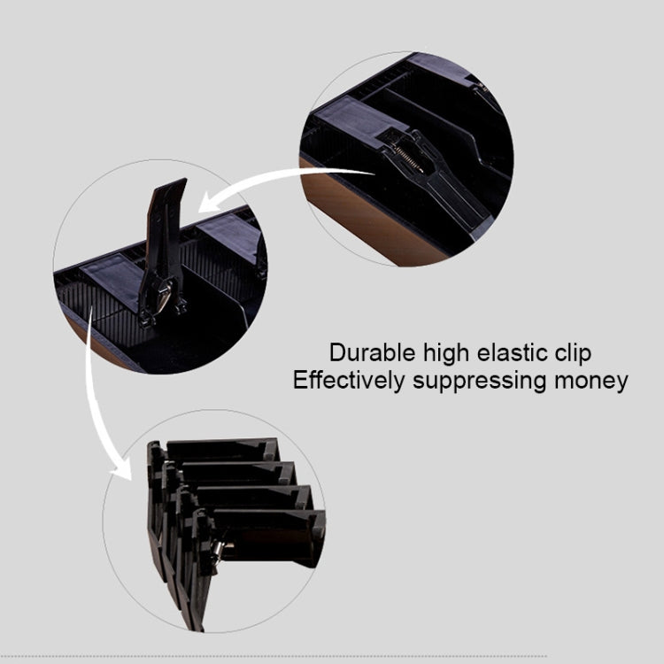 Resistente registratore di monete in ABS a quattro telai con inserto per vassoio per cassiere, cassetto per registratore di cassa, vassoio per classificare l'organizzatore, Four-frame (Black), Four-frame (Pink), Four-frame (White)