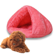 Cuccia per gatti triangolare calda addensata Yurta mongola Cani da compagnia Gatti Dimensioni della casa: M, 40 × 40 × 30 cm, Size: M