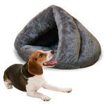 Cuccia triangolare calda per gatti e cani L 45x45x33 cm