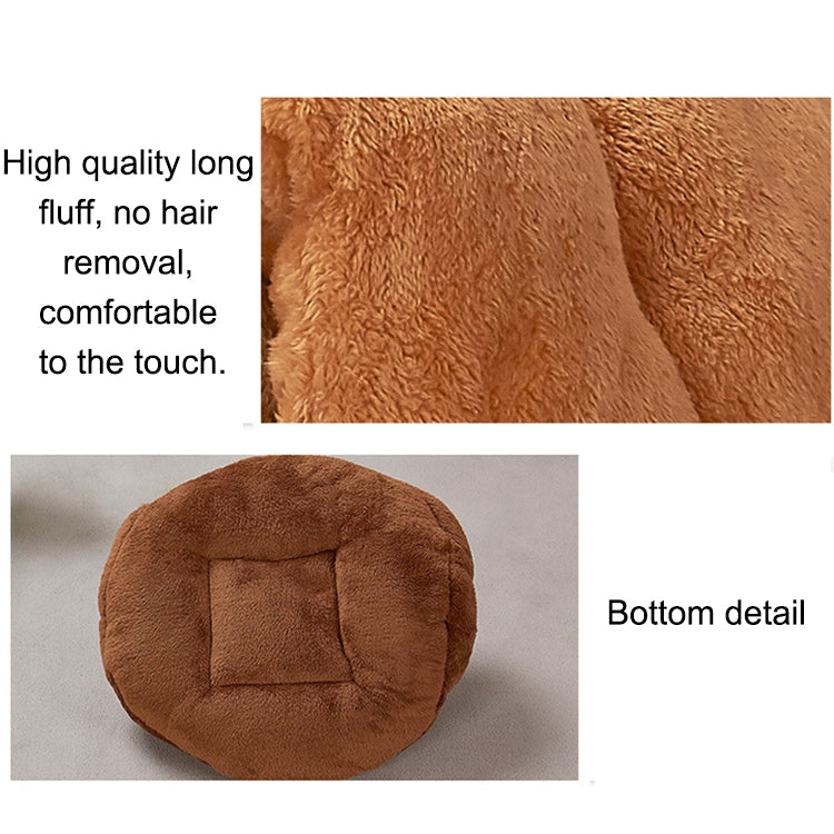 Cuccia per gatti triangolare calda addensata Yurta mongola Cani da compagnia Gatti Dimensioni della casa: L, 45 × 45 × 33 cm, Size: L