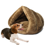 Cuccia triangolare calda per gatti e cani L 45x45x33 cm