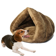 Cuccia per gatti triangolare calda addensata Yurta mongola Cani da compagnia Gatti Dimensioni della casa: L, 45 × 45 × 33 cm, Size: L