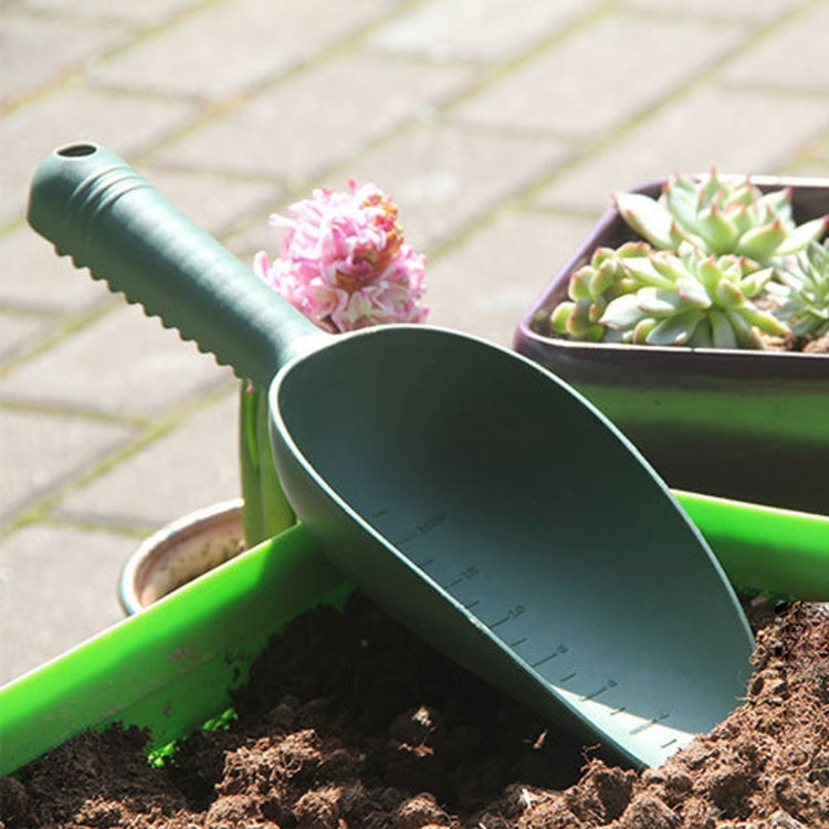 Pala in plastica per terreno Cucchiaio Cucchiaini Pala in plastica Attrezzi da giardino Secchio Pala per coltivazione in vaso Cilindro per mini pianta carnosa Pala per terreno Pala, consegna colore casuale, Plastic Soil Shovel Spoon