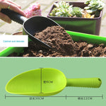 Pala in plastica per terreno Cucchiaio Cucchiaini Pala in plastica Attrezzi da giardino Secchio Pala per coltivazione in vaso Cilindro per mini pianta carnosa Pala per terreno Pala, consegna colore casuale, Plastic Soil Shovel Spoon