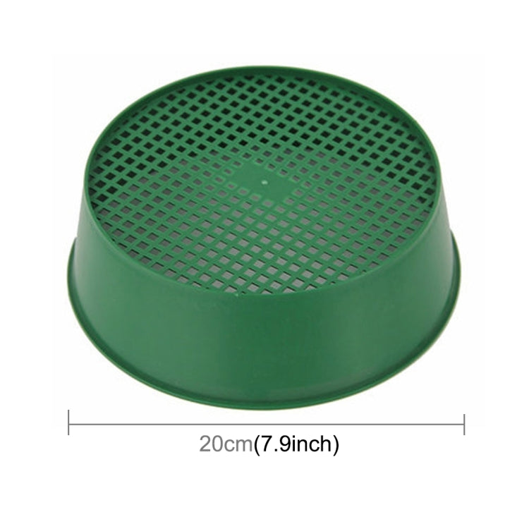 Setaccio a rete in plastica Setaccio per il suolo PE Bicchieri a rete in plastica per attrezzi da giardinaggio Forniture da giardinaggio, diametro del setaccio: 3 x 3,5 mm, Plastic Mesh Sieve
