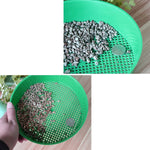 Setaccio a rete in plastica Setaccio per il suolo PE Bicchieri a rete in plastica per attrezzi da giardinaggio Forniture da giardinaggio, diametro del setaccio: 3 x 3,5 mm, Plastic Mesh Sieve