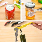 Apribottiglie per vino in acciaio inossidabile con motivo cavalluccio marino multifunzione da 10 pezzi, apribottiglie apriscatole, consegna colore casuale, Sea Horse Style