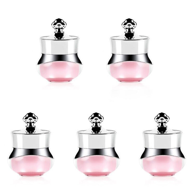 Contenitori da viaggio in acrilico da 5 pezzi con coperchi rigidi sigillati adatti per crema viso mani corpo, 5 ml