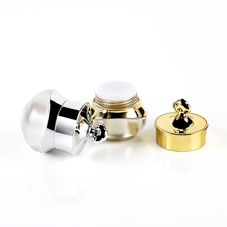 Contenitori da viaggio in acrilico da 5 pezzi con coperchi rigidi sigillati adatti per crema viso mani corpo, 5 ml
