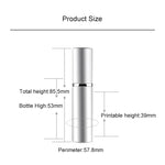 Mini atomizzatori portatili a nebulizzazione fine di profumo in vetro ricaricabili da 5 pezzi con esterno metallico, 5 ml