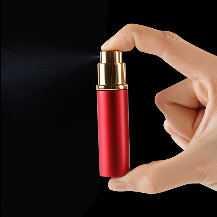 Mini atomizzatori portatili a nebulizzazione fine di profumo in vetro ricaricabili da 5 pezzi con esterno metallico, 5 ml