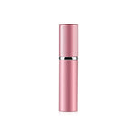 Mini atomizzatori portatili a nebulizzazione fine di profumo in vetro ricaricabili da 5 pezzi con esterno metallico, 5 ml