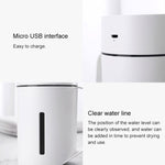Macchina per l'umidificazione dell'aria con umidificatore atomizzato a luce notturna a LED muto intelligente a forma di tazza d'acqua ML-S2