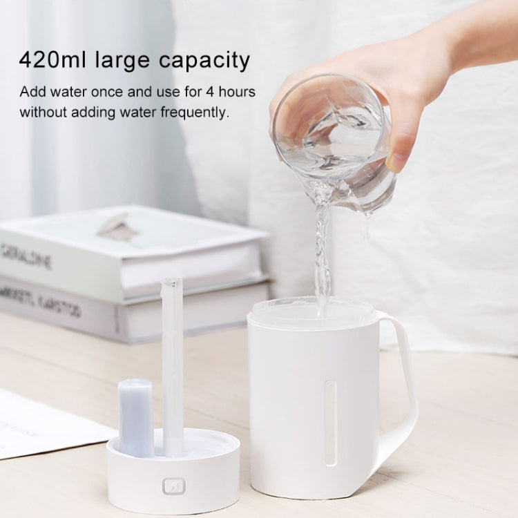 Macchina per l'umidificazione dell'aria con umidificatore atomizzato a luce notturna a LED muto intelligente a forma di tazza d'acqua ML-S2