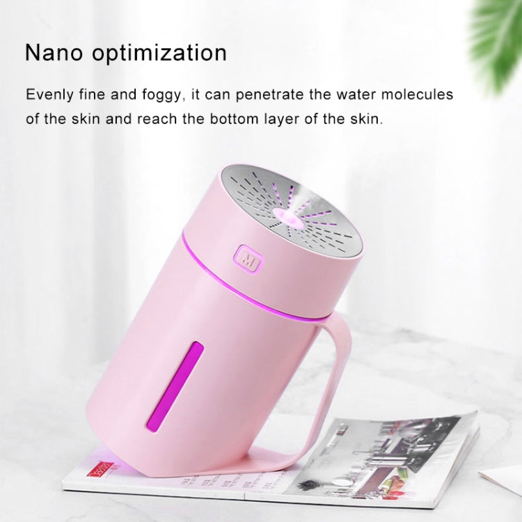 Macchina per l'umidificazione dell'aria con umidificatore atomizzato a luce notturna a LED muto intelligente a forma di tazza d'acqua ML-S2